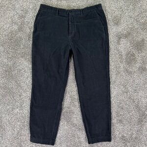 AllSaints Black Corduroy Slim Fit Trouser Pants Mens 36 Casual Dress Work MM010Z